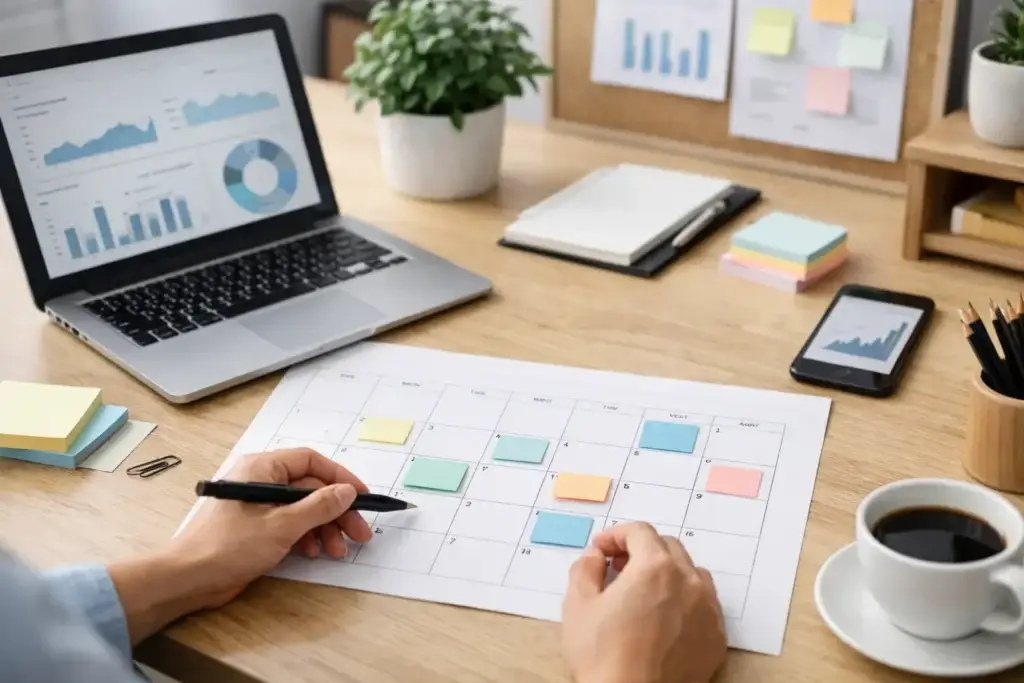 Monthly Content Calendar Template for Growth